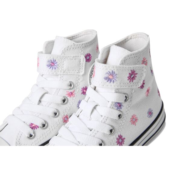 NWT Converse Chuck Taylor All Star Little Kid Floral - White/Jellyfish - size 3 - Picture 5 of 7